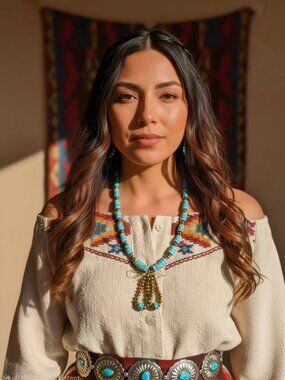 Turquoise and Fair Trade bead Necklace